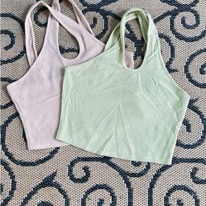 Pacsun criss-cross halter tops (lot of 2)